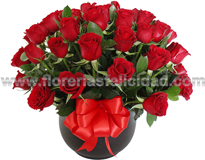 Base Con 50 Rosas Rojas - Bouquet (500x419), Png Download