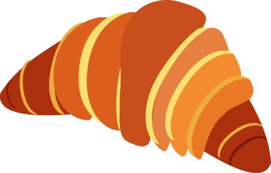 Croissant French Cuisine Baguette Bread Danish Pastry - Croissant Clipart (532x340), Png Download