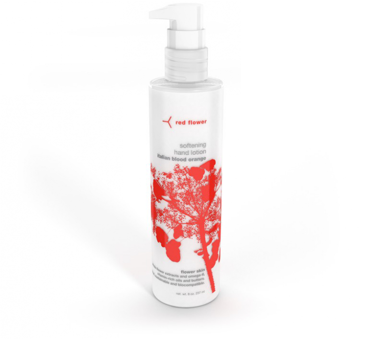 Red Flower Italian Blood Orange Softening Hand Lotion (750x750), Png Download