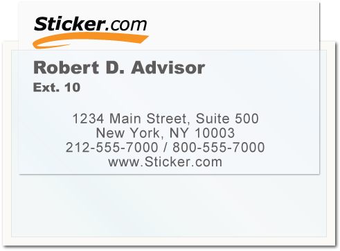 Vertical Top Load Business Card Holder - Sticker.com Horizontal Side Load Business Card Holder (500x500), Png Download