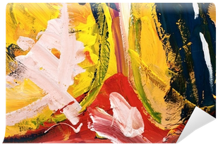 Multi-colored Paint Smeared Randomly Wall Mural • Pixers® - Modern Art (400x400), Png Download