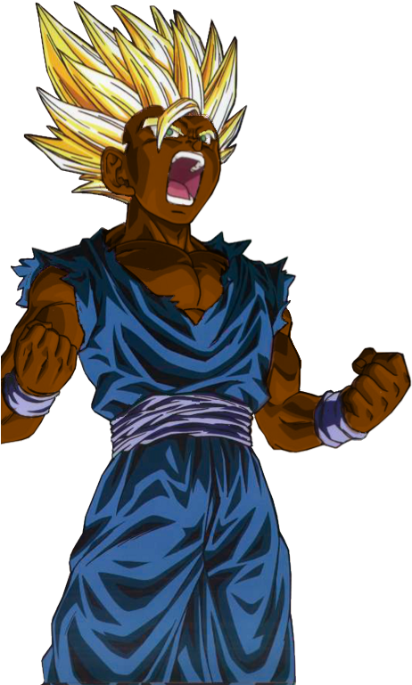 Black Super Saiyan 2 - Gohan Ss2 Png (469x798), Png Download