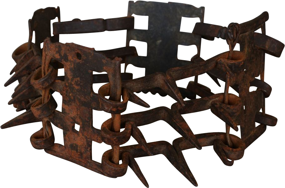 Antique 18c Spiked Dog Collar, These Fierce Dog Collars - Dog Collar (908x908), Png Download