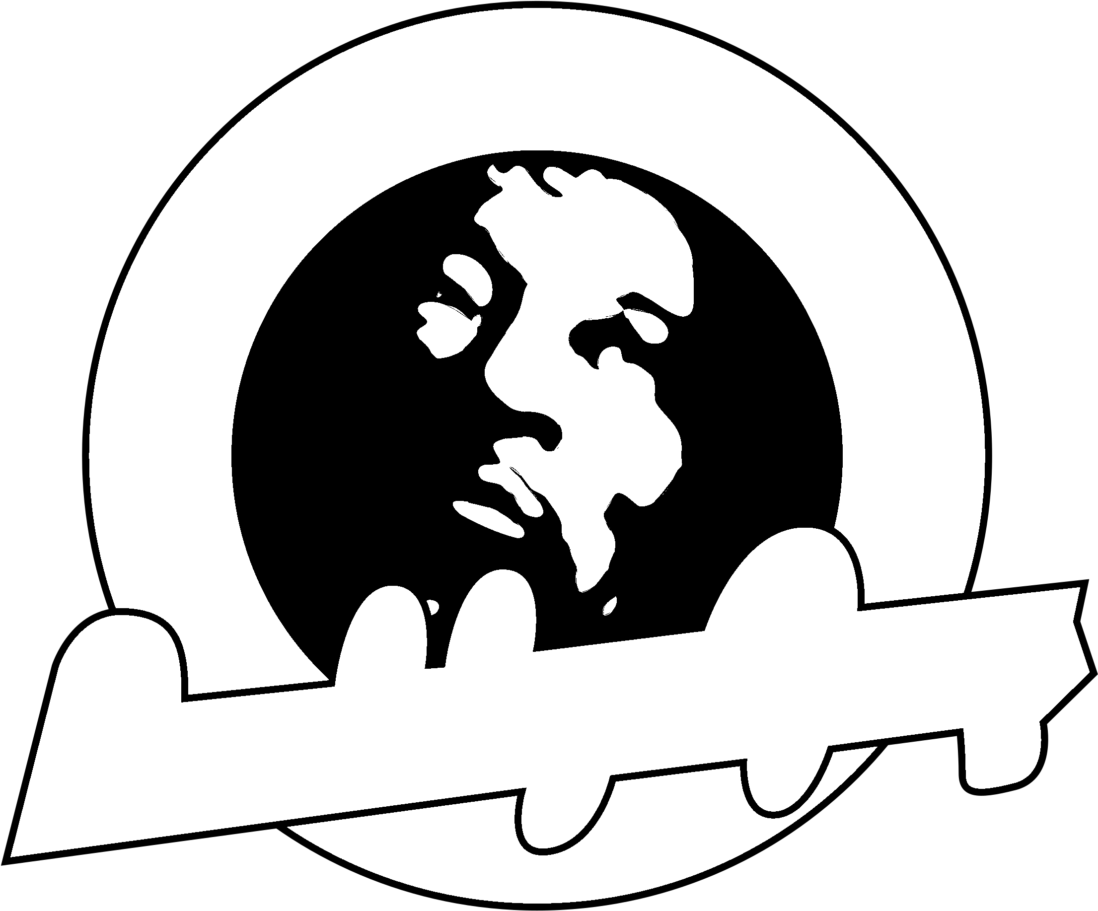 Baddy Guy 01 Logo Black And White - Logo (2400x2400), Png Download