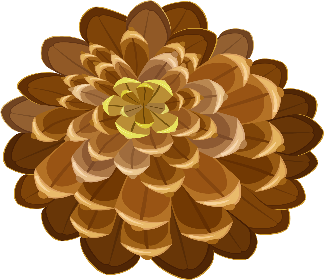 Pinecone Clipart Transparent (1464x1352), Png Download