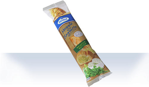 Meggle Baguette Sa Zacinskim Biljem (500x341), Png Download