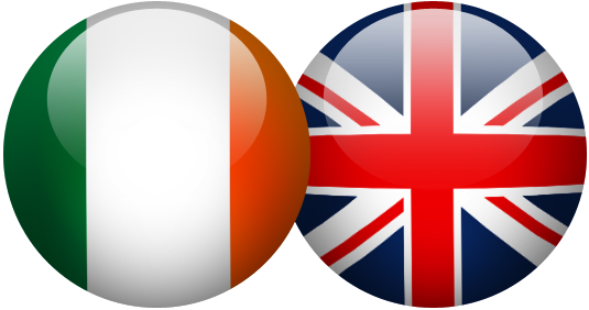 The Cross Border Alliance Between Ireland And The Uk - Uk Flag (535x282), Png Download