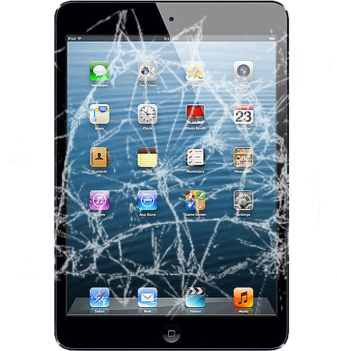 Repairs While You Wait - Ipad Air Broken Screen (500x500), Png Download