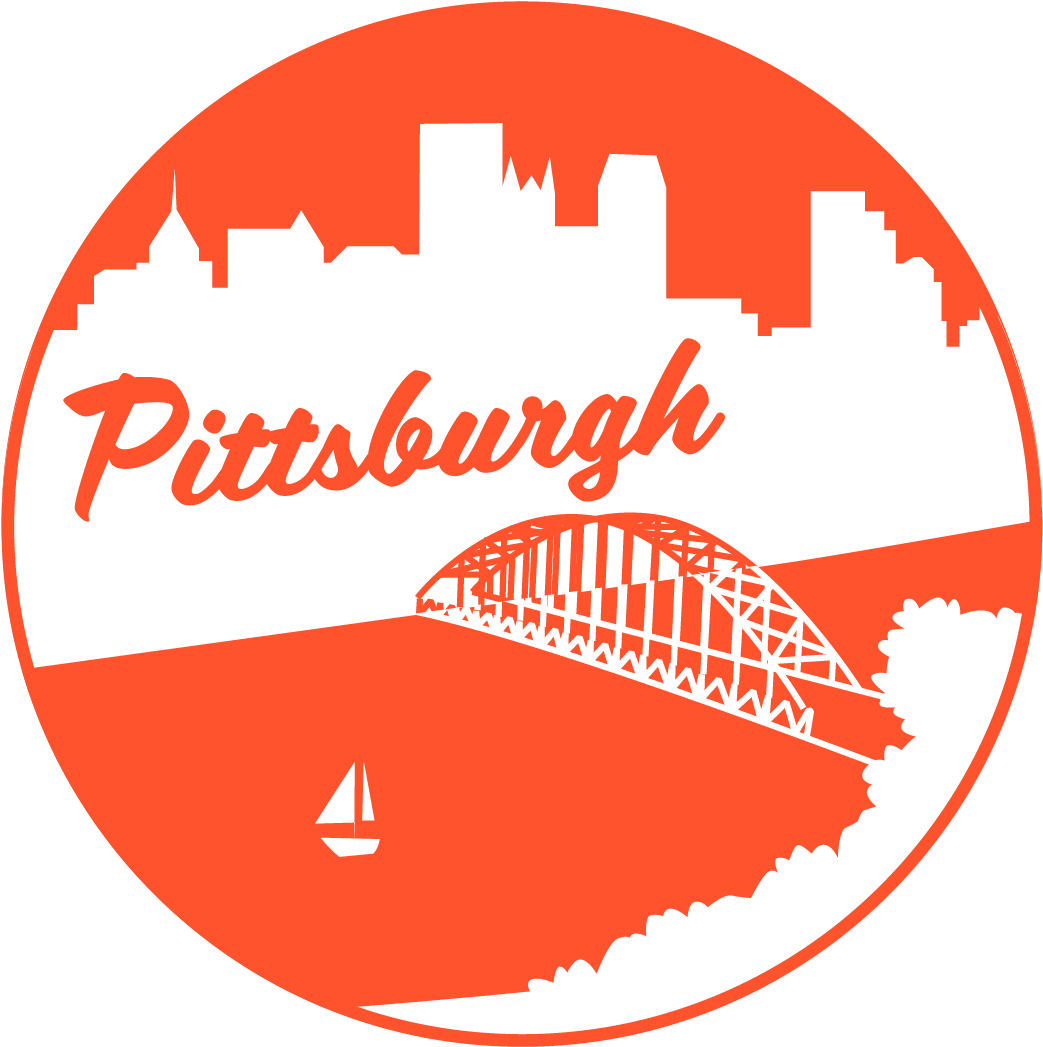 Black And White Image Result For Pittsburgh Stamps - Pittsburgh (1350x1350), Png Download