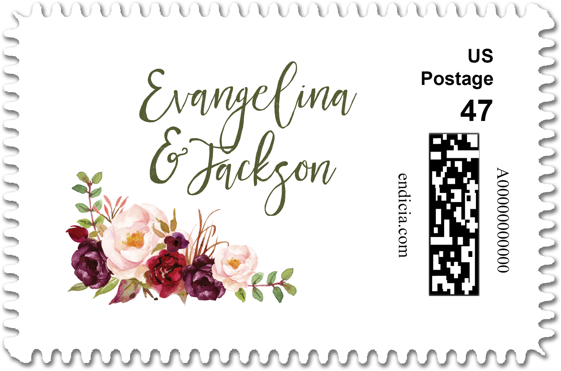 Wedding Stamps, Custom Stamps, Wedding Postage, Custom - Rustikaler Blumenwille Sind Sie Meine Brautjungfer (2100x1500), Png Download