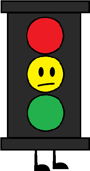 Traffic Light Normal - Yellow Traffic Light Clipart (334x558), Png Download
