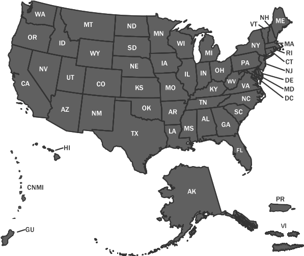 Locate A Port Of Entry - States Where Trump Is Your President (620x503), Png Download