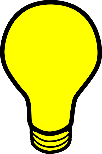 Vector Download Bulb Clip Art At Clker Com Vector - Clip Art Lightbulb (390x592), Png Download