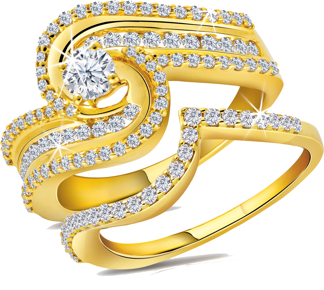 Gold Rings Png File - Gold Jewellery Png (1024x942), Png Download