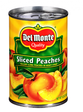 Del Monte Sliced Yellow Cling Peaches In Heavy Syrup - Sliced Yellow Cling Peaches (736x460), Png Download