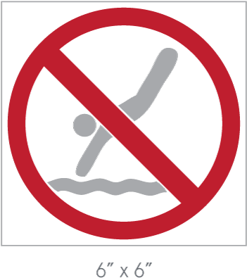 No Diving - Private Land Keep Out Signs (400x441), Png Download