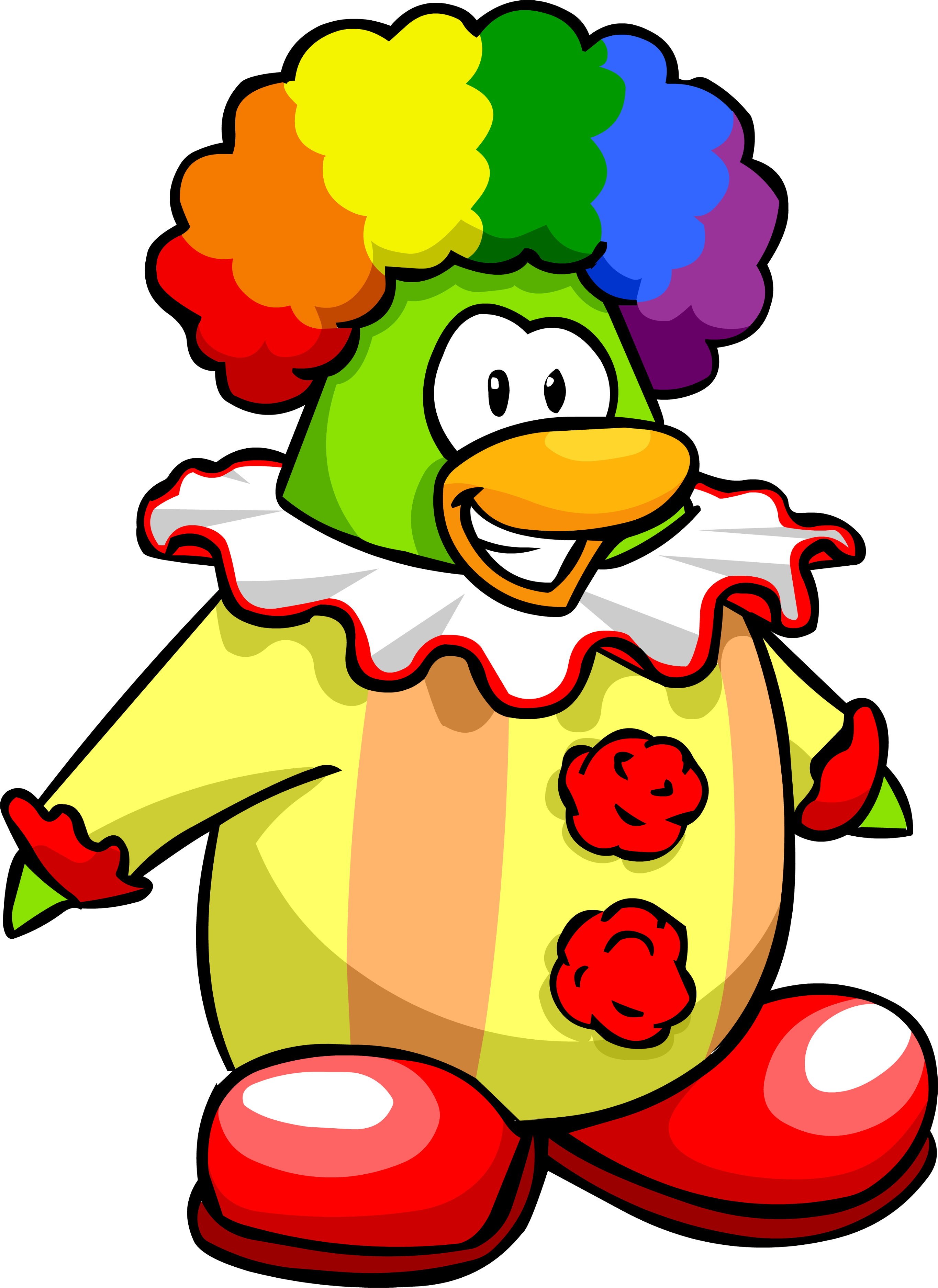 Clown Shoes - Club Penguin Clothing Catalog (2000x2747), Png Download