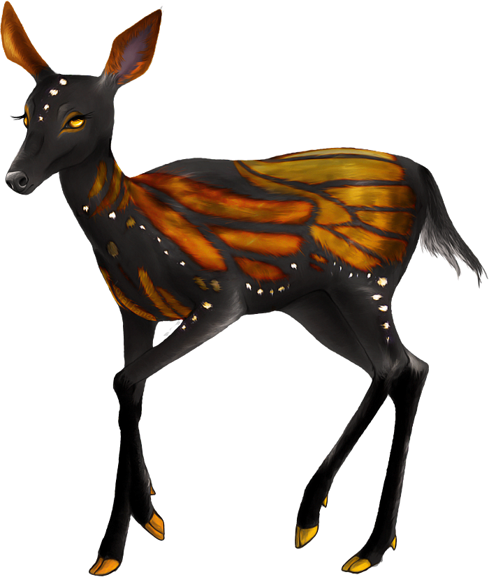 Drawn Deer The Endless Forest - Endless Forest Female (700x827), Png Download