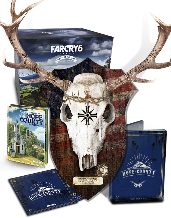 In Addition To The Full Set, Many Digital Bonuses And - Far Cry 5 Collectors (602x788), Png Download