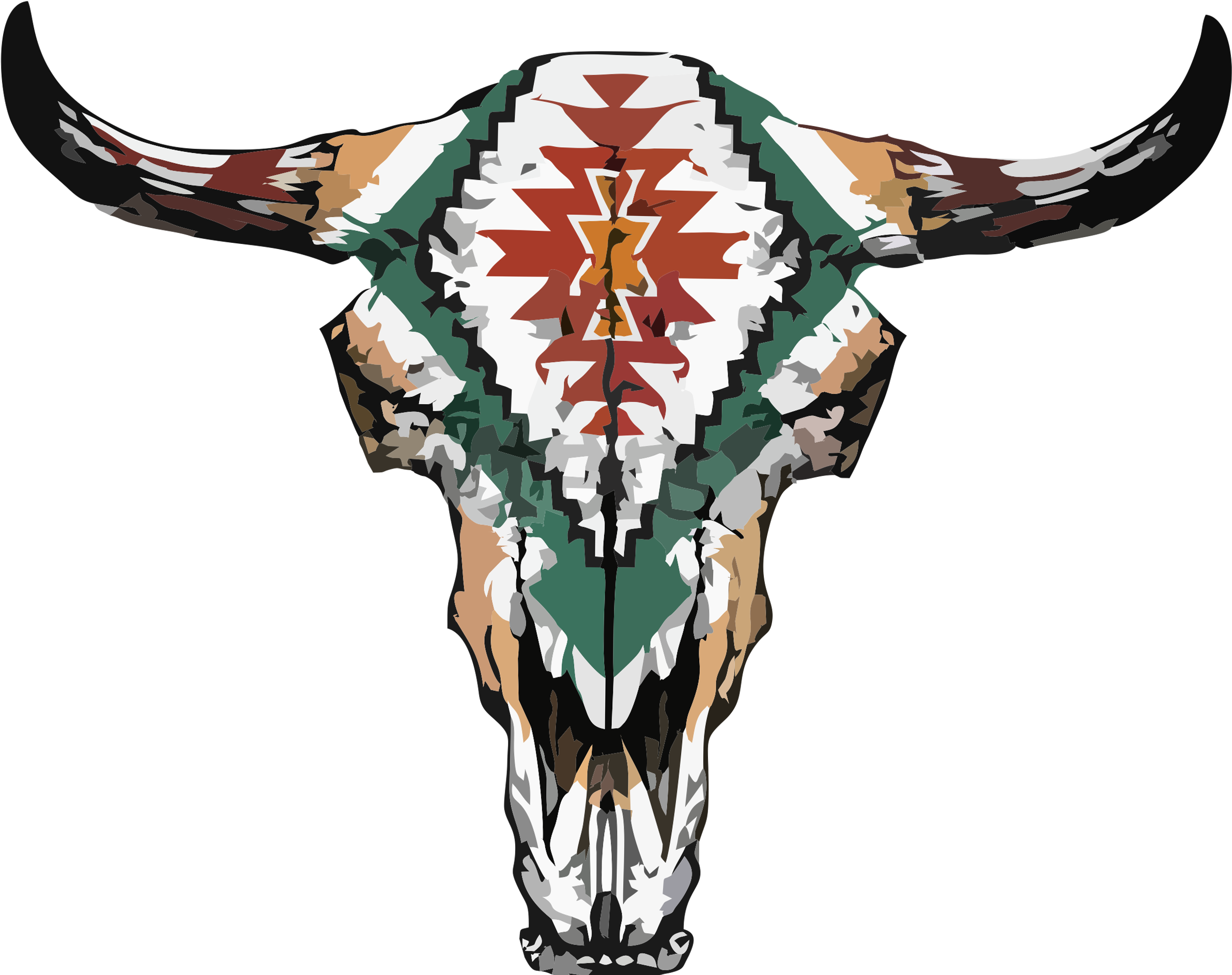 The Gallery For > Deer Skull Png - C-con Wood Buffalo (50 X 50 Cm) (2391x2206), Png Download