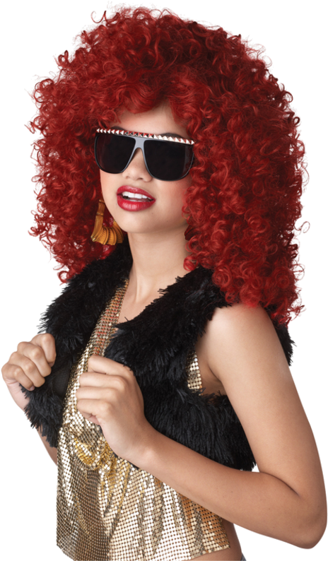 Dancing Queen Wig - Rihanna Fancy Dress (500x793), Png Download
