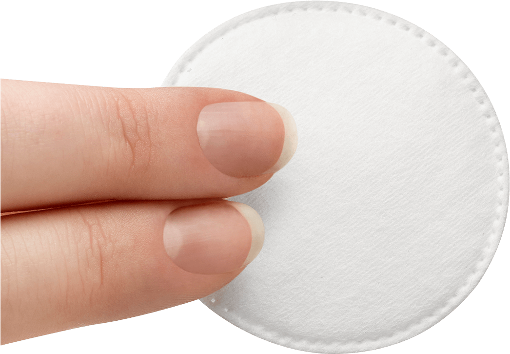 Cotton Rounds & Squares - Hand Cotton Pad (1175x1216), Png Download
