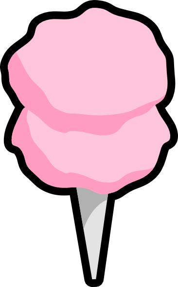 How To Set Use Cotton Candy Clipart (366x591), Png Download