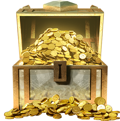 Gold Chest - Gold Chest Png (547x499), Png Download