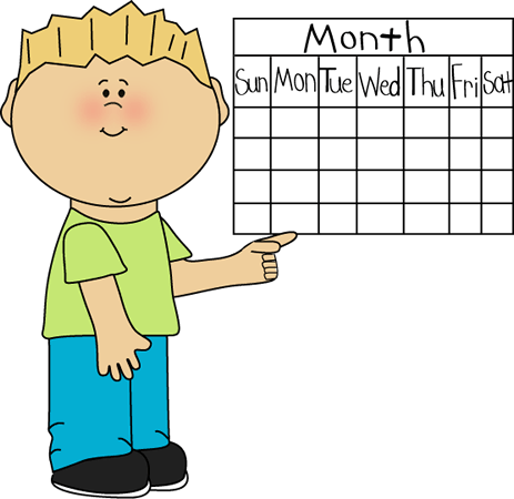 Grafton Public Library School Kid Classroom Helper - Calendar Time Clip Art (463x450), Png Download