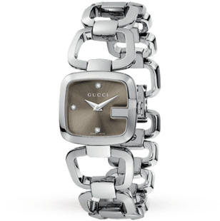 Gucci Ya125503 G-gucci Small Ladies Diamond Set Wa - Dyrberg/kern (350x350), Png Download