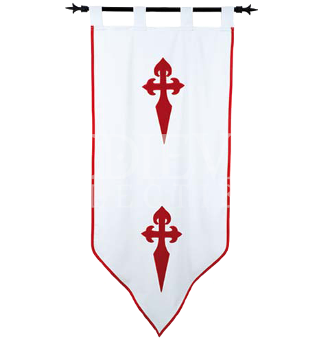 Templar Knight Order Of Santiago Banner By Marto - Templar Knights Cross (500x500), Png Download