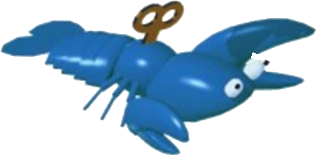 Blue Wind-up Lobster - Veggie Tales (668x364), Png Download