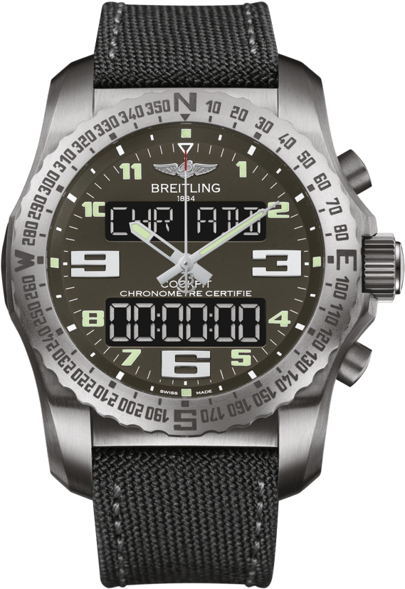 Cockpit B50 Titanium - Breitling - Cockpit B50 Quartz Chronograph (768x1024), Png Download