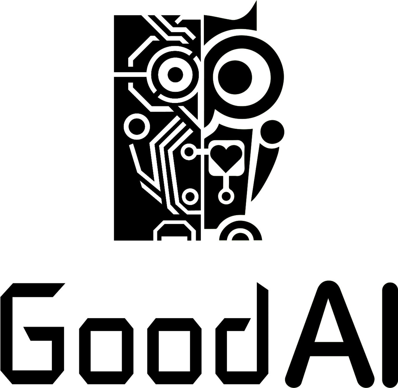 Goodai Vertical Mono - Good Ai (1418x1418), Png Download