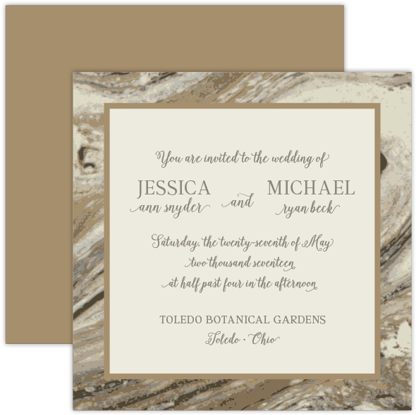 Marble Wedding Stationery Suite - Picture Frame (864x864), Png Download