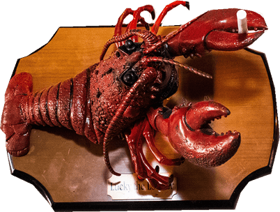A Lobster Mounted On A Wooden Plaque - Lobster (402x304), Png Download