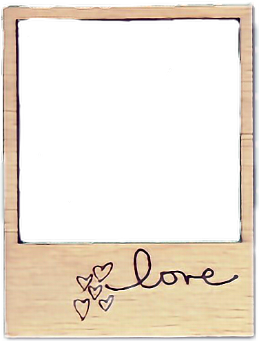 Report Abuse - Polaroid Frame Love Png (376x496), Png Download