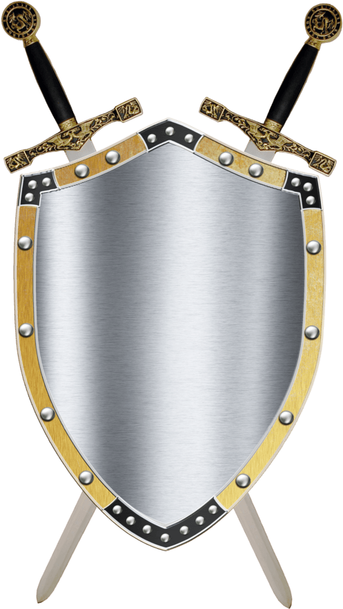 Medieval Swords Clipart - Middle Ages Shield And Sword (600x925), Png Download