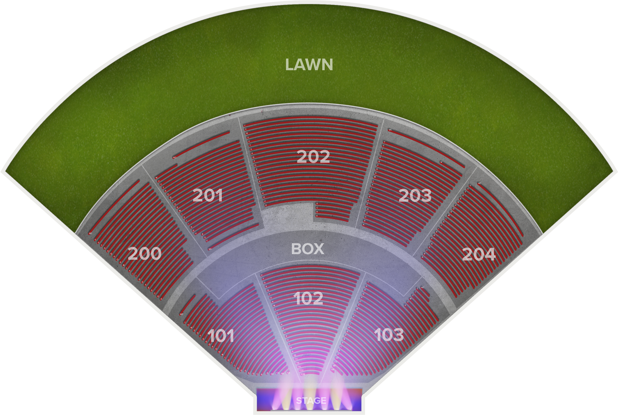 Post Malone At Shoreline Amphitheatre Jun - Shoreline Amphitheatre Seating Info (2560x1936), Png Download