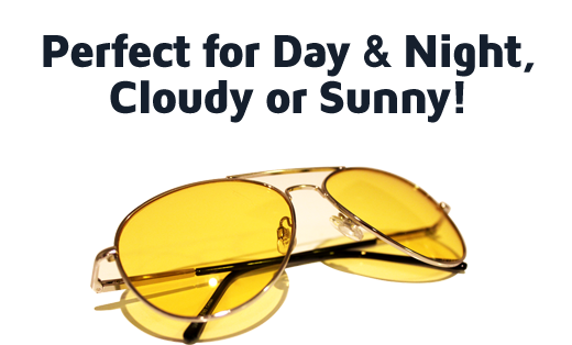 Yellow Coating Blocks Blue Light Waves That Cause Glare - Night View Nv (520x314), Png Download