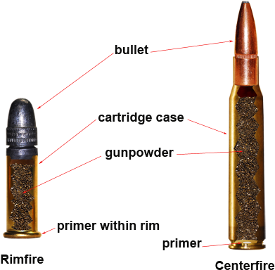 Inside Cartridges - Inside Of A Rifle Round (400x393), Png Download