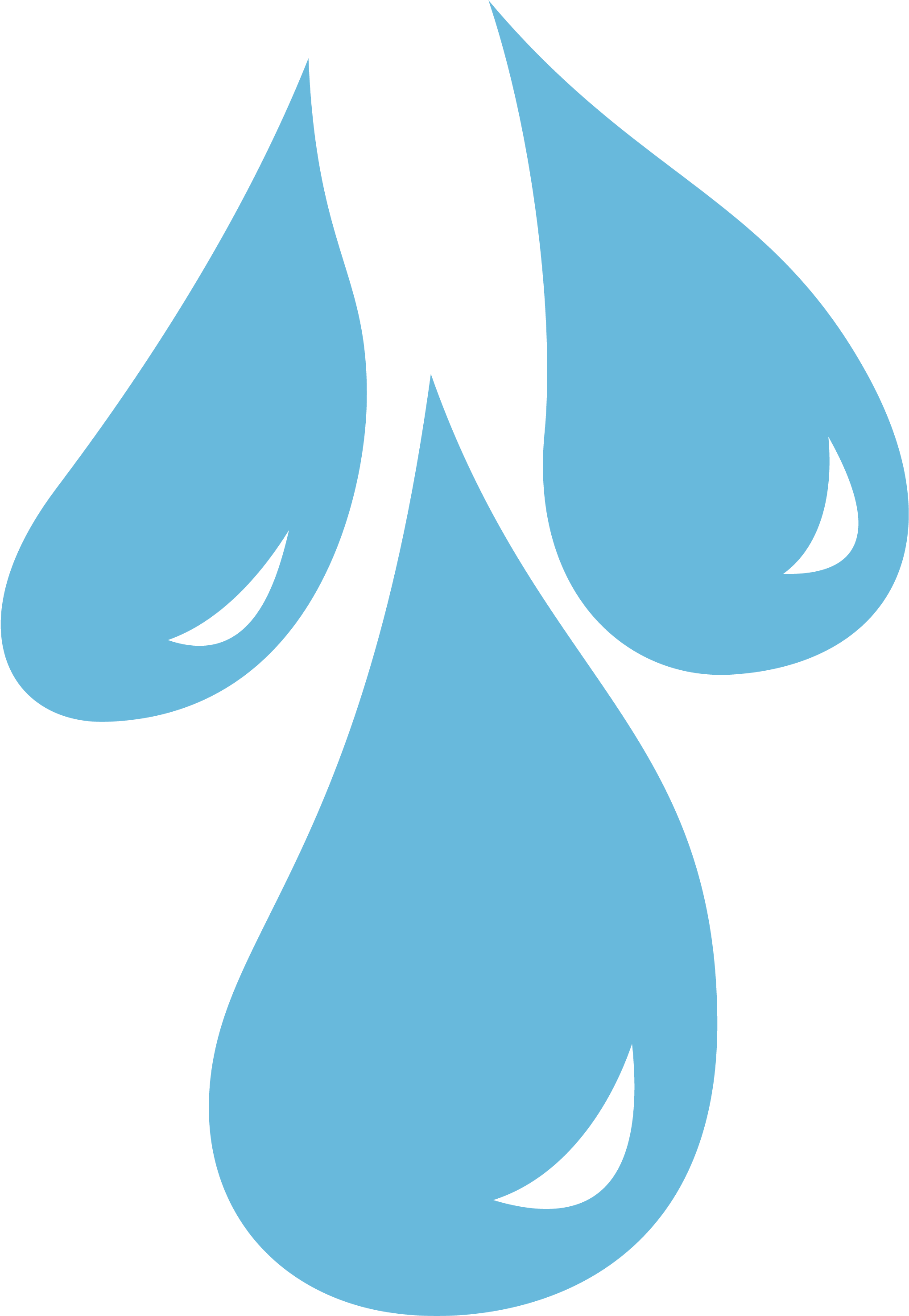 Teardrop Transparent Cartoon Rain Drops - Cutie Marks Raindrops (3000x3000), Png Download