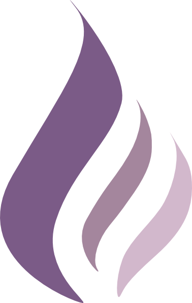 How To Set Use Dk Purple Flame Logo Clipart (378x596), Png Download