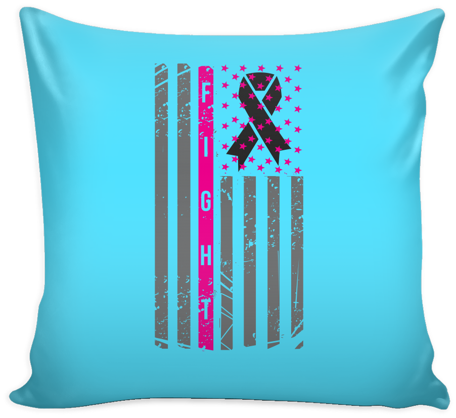 Vintage Usa Flag Fight V2 Cool Awesome Unique Breast - Pillow (1024x1024), Png Download