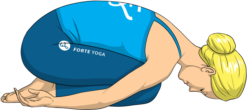 Child Pose Png (900x675), Png Download