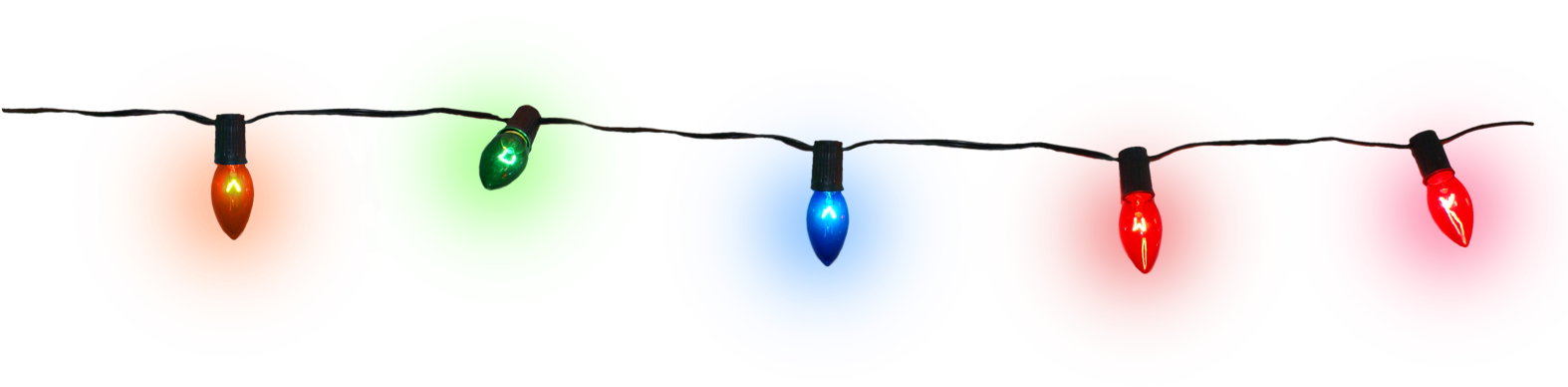 Luces De Navidad Png - Serie De Luces Navideñas Png (1597x499), Png Download