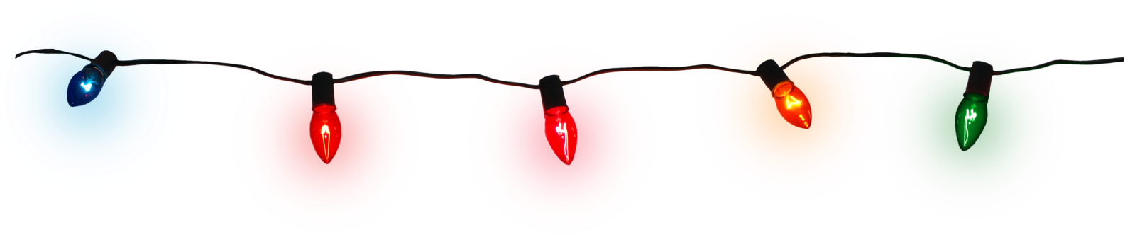 Luces Navidad Png - لمبات زينة (1600x600), Png Download