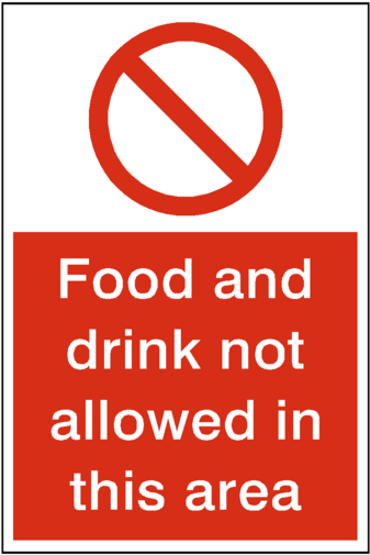 Food And Drink Not Allowed Sign - Smoking Area Sign (600x600), Png Download