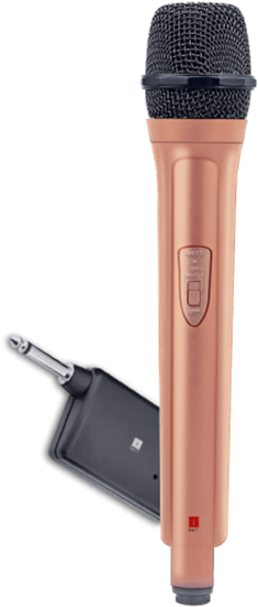 Picture Of Iball M90 Wireless Mic With Receiver Gold - Iball M90 Wireless Mic (560x560), Png Download