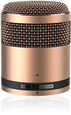 Gold - Werbeartikel Fuxx Bluetooth-lautsprecher Mike (479x480), Png Download